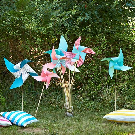 Patriotic Table Decorations, Pinwheel Decorations, Pinwheels Party, Pinwheels Paper, Fourth Of July Decorations, Picnic Theme, Picnic Decorations, Fourth Of July Decor, Bergen County