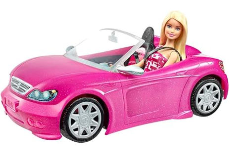 Hit the road in style with this super glam Barbie convertible car! Barbie Doll Car, Pink Convertible, Barbie Car, Barbie Toys, Doll Set, Barbie Fashionista, Pink Car, Barbie Dream House, Barbie Movies