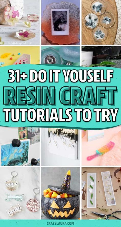 If you’re looking for some super unique and creative crafts to make out of resin, check out these fun ideas and tutorials for inspiration to make your own DIY resin project! How To Do Epoxy Resin Crafts, Working With Resin Projects, Resin Add Ins, Homemade Resin Recipe How To Make, Using Resin In Crafts, Epoxy Resin Gift Ideas, Epoxy Resin Crafts For Beginners Videos, Epoxy Resin Ideas Projects, How To Work With Resin