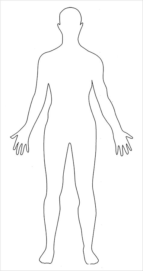 Human Body Template, Human Body Diagram, Human Body Printables, Free Human Body, Body Chart, Body Diagram, Body Outline, Human Body Drawing, Body Template