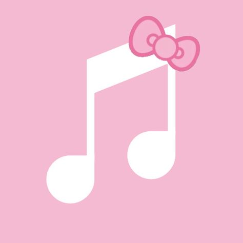 Hello Kitty Apple Music Icon, Hello Kitty Icons Pink, Hello Kitty Phone Icons, Sanrio App Icons, Hello Kitty Icons For Apps, Hello Kitty App Icon, Hello Kitty Widget, Hello Kitty Icons, Pink Hello Kitty Wallpaper Iphone