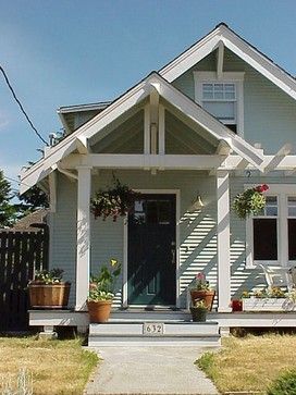 Seattle Exterior Facelift - traditional - entry - seattle - Shuler Architecture Front Porch Pergola, Traditional Entry, Porch Pergola, Pergola Decorations, Small White House, Porch Kits, Pergola Diy, Porch Addition, Building A Porch