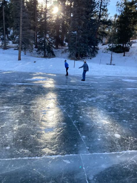 Ice Skating On Lake Aesthetic, Ice Staking, Pond Skating, Ice Skating Pond, Orbiting Jupiter, Snow Kingdom, Romanticizing Winter, Ice Skating Winter, Winter Ice Skating