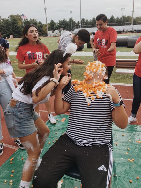 pep rally cheese ball game homecoming high school Pep Rally Ideas, Homecoming Pep Rally, Rally Ideas, Highschool Life, Assembly Ideas, Pep Rally Games, Rally Games, Rally Idea, Get It Together