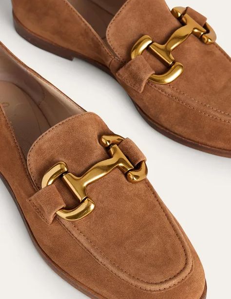 Snaffle Detail Loafers Brown Iris, Ginger Snap, Loafer Shoes Women, Black Iris, Boden Uk, Shoe Print, Fall Shopping, Trendy Shoes, Stylish Shoes