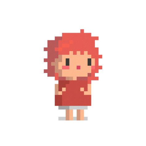 Studio Ghibli Pixel Gif, Ghibli Pixel Gif, Pixel Studio Ghibli, Studio Ghibli Pixel Art, Ponyo Gif, Ghibli Pixel Art, Cute Png Gif, Arte Gif, Piskel Art