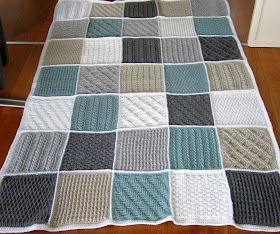 Busy Bessy Creatief: Cosy deken Knit Afghan Patterns Free, Knit Afghan Patterns, Knitted Decor, Knitted Blanket Squares, Knitting Patterns Free Blanket, Patchwork Blanket, Knitted Afghans, Baby Blanket Knitting Pattern, Blanket Knitting Patterns