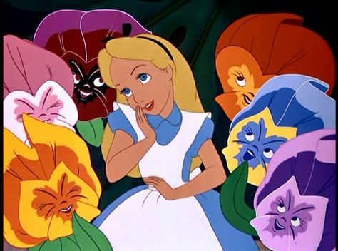 Cartoon Alice 1951 | Alice in Wonderland (1951) Alice In Wonderland Cartoon, Alice In Wonderland Pictures, Disney Duos, Alice In Wonderland 1951, Alice In Wonderland Aesthetic, Alice In Wonderland Disney, Film Disney, The Seven Dwarfs, Modern Disney