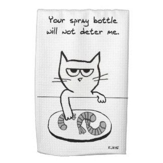 Cat Cartoons, Cat Problems, Cat Towel, Cat Kitchen, Animal Humor, What Cat, Funny Kitchen, Angry Cat, Kitchen Humor