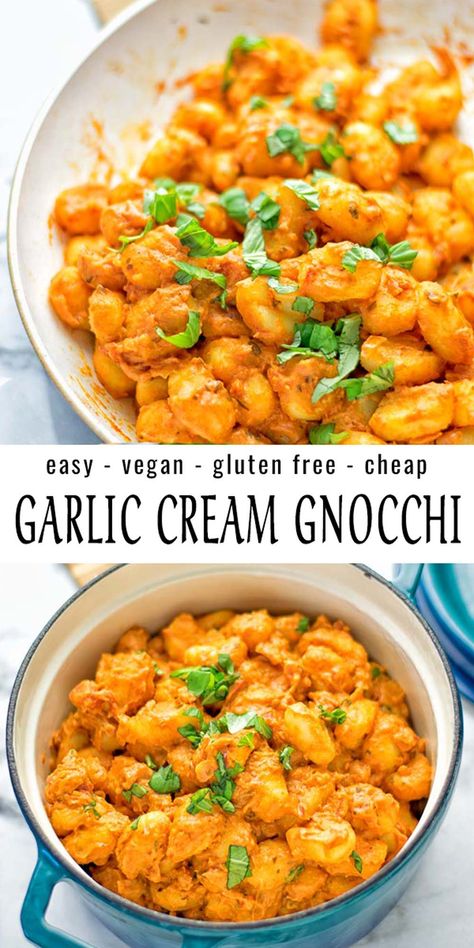 Garlic Gnocchi, Low Estrogen, Gluten Free Recipes For Dinner, Sauce Tomate, Vegan Dinner Recipes, Vegan Dinners, Cooking Dinner, Tahini, Gnocchi