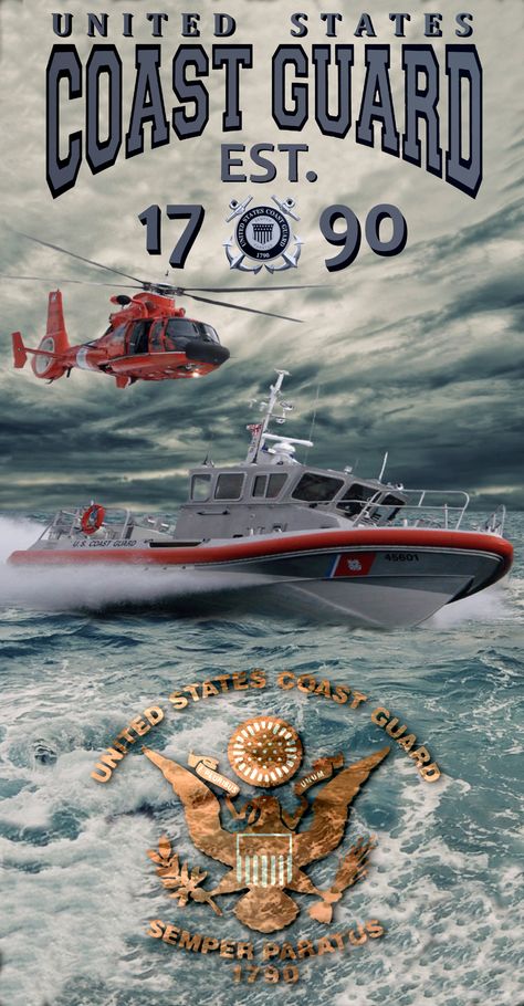 US Coast Guard And Military Collection. vikingwarriordesign.com #uscg #uscoastguard #coastguard #coastie Coast Guard Wallpaper Iphone, U S Coast Guard, Coast Guard Tattoo Ideas, Coast Guard Quotes, Cost Guard, Coast Guard Logo, Coast Gaurd, Coast Guard Auxiliary, Semper Paratus