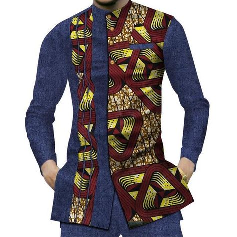 H525711f3b362455f9f0c791d0104b27aO.jpg Gray Blazer Outfit Mens, Grey Blazer Outfit, Turkey Ankara, Men African Fashion, African Tops, Traditional African Clothing, Wool Overcoat, Cotton Clothing, African Men Fashion