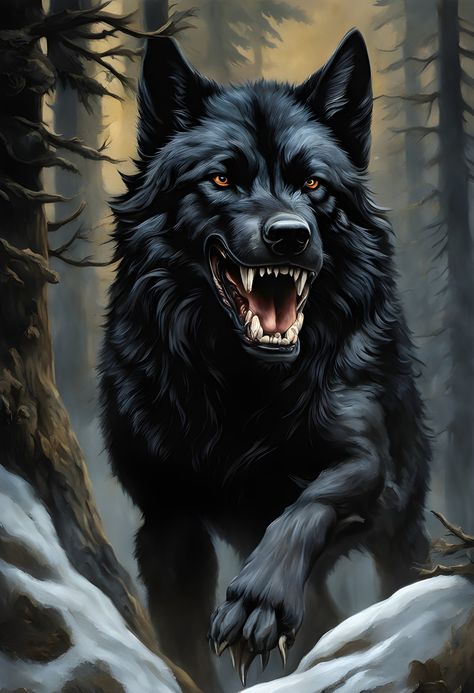 Cool Animal Tattoos, Scary Wolf, Wolf Art Fantasy, Angry Wolf, Demon Wolf, Big Wolf, Shadow Wolf, Animal Tattoo Ideas, Wolf Images