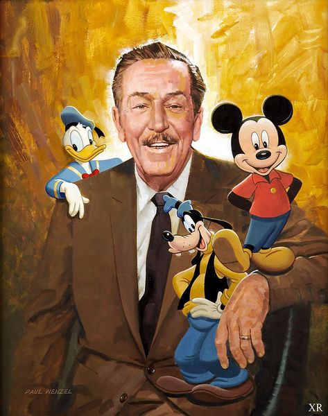 Disney Portrait, Kalle Anka, Mickey Mouse Illustration, Goofy Disney, Walter Elias Disney, Mouse Trap, Disney Fanatic, Vintage Disneyland, Disney Favorites