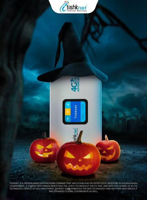 Halloween Advertising Ideas, Halloween Ads Design, Halloween Promotion Ideas, Halloween Creative Ads, Halloween Social Media Posts, Social Media Creative Ads, Halloween Advertising, Halloween Ads, Halloween Deserts