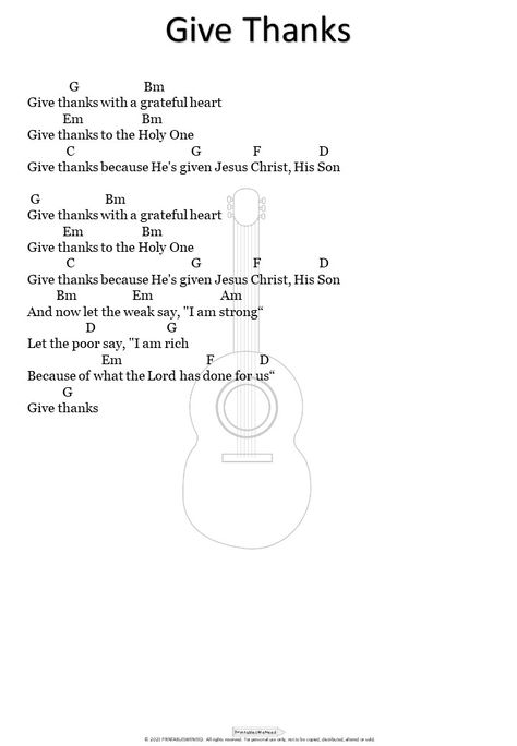 Give Thanks Worship Easy Guitar Chords, Worship Guitar Chords, Give Thanks Guitar Chords Worship Songs Guitar Chords, Worship Guitar Chords, Ukulele Worship Songs, Basic Guitar Chords Chart, Worship Guitar, Worship Chords, Easy Chords, Church Songs, Blessed Assurance