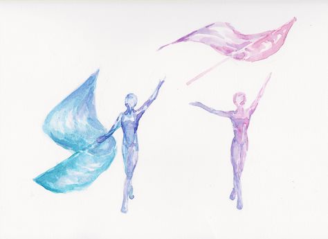 drawing winter guard flag - Google Search Color Guard Tattoos Ideas, Color Guard Tattoos, Colorguard Tattoos, Guard Drawing, Color Guard Aesthetic, Revenge Ideas, Guard Outfit, Color Guard Memes, Pines Aesthetic