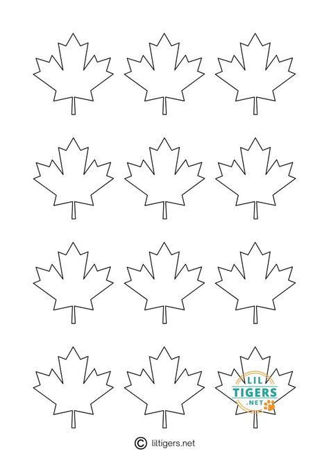 Free Printable Leaf Templates Maple Leaf Coloring Page, Maple Leaf Printable, Maple Leaf Template Free Printable, Leaf Craft Ideas, Leaves Template Free Printable, Maple Leaf Template, Leaf Activities, Leaf Printables, Canadian Leaf