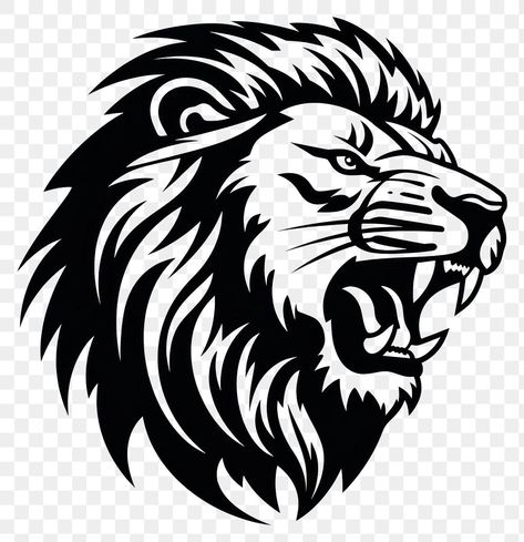 Lion Logo Black Background, Lion Design Logo, Lion Logo Png, Lion Vector Art, Black And White Logo Design, Lion Outline, Lion Black And White, Shubh Vivah, Lion Logo Design