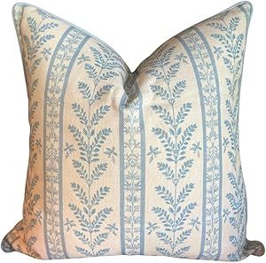 Grandmillennial Throw Pillow for Home Louis Blue and White Pillow Cover Grandmillennial Pillow Cover 20" x 20" Grandmillennial Home Decor Grandmillennial Home, Light Blue Living Room, Chinoiserie Pillow Covers, Louis Blue, Chinoiserie Pillow, Light Blue Pillows, Nautical Cushions, White Pillow Cover, Blue And White Pillows