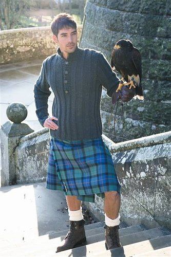 A falconer Kilt, A Man, Not Found