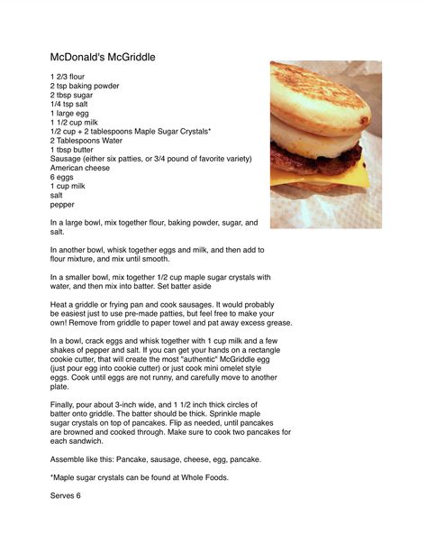 Homemade Mcdonald’s Mcgriddles, Mcdonald's Mcgriddle Recipe, Mcdonalds Mcgriddle Recipes, Diy Mcgriddle Breakfast Sandwiches, How To Make Mcgriddles At Home, Mcdonald’s Recipes, Diy Mcgriddle, Copycat Mcgriddle, Mcgriddle Recipe