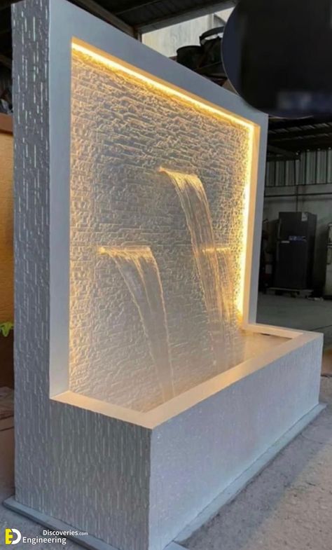 30 Creative Water Fountain Ideas for Your Home Check more at https://zugnews.com/30-creative-water-fountain-ideas-for-your-home/ Water Falls Garden Wall Fountains, Wall Fountains Backyard, Wall Waterfall Outdoor, Wall Fountain Ideas, Water Fountain Ideas, Indoor Waterfall Wall, Indoor Wall Fountains, Outdoor Wall Fountains, Kolam Air