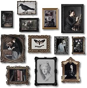 97 Decor Dark Academia Decor - Antique Victorian Wall Decor, Dark Victorian Pictures for Wall, Moody Maximalist Decor, Vintage Ladies Portrait Poster Print for Bedroom Decorations (8x10 Unframed) Moody Maximalist Decor, Halloween Decor For Bedroom, Gothic Posters, Witchy Halloween Decor, Ladies Portrait, Maximalist Decor Vintage, Moody Maximalist, Deco Mural, Victorian Wall Decor