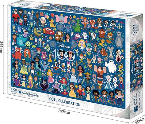 Amazon.com: Disney Cute Celebration 1000 Piece Jigsaw Puzzle, Puzzle Decoration Collage, 19.7 x 29.5 inches (50 x 75 cm) : Toys & Games Disney Puzzles 1000, Disney Jigsaw Puzzles, Disney Puzzles, Disney Cute, Baby Learning Activities, Fairy Tale Books, Bookshelf Design, Jigsaws, 1000 Piece Puzzle