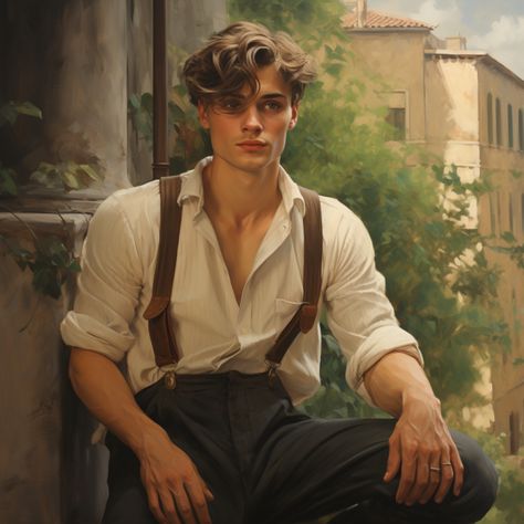 Italian handsome Guy man Boy Victorian Male, Italian Boys, Character Inspiration Male, Fantasy Male, Fantasy Novel, Fantasy Aesthetic, Gay Art, Story Inspiration, Book Inspiration