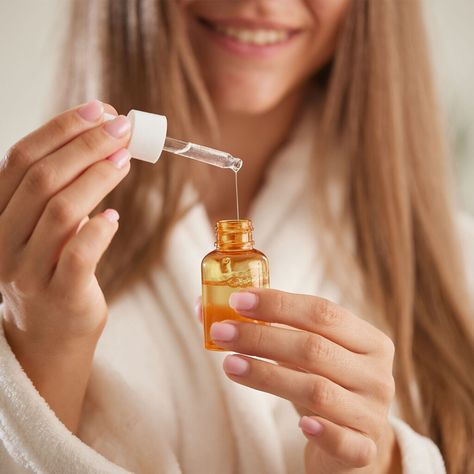 5 Best Serums And Oils To Bring Life Back To Thinning Hair And Boost Volume Instantly | SHEfinds Hair Oiling For Fine Hair, Hair Care Routine For Thinning Hair, Essential Oils For Thinning Hair Women, Best Shampoo For Thinning Hair Woman, Home Remedies For Loss Of Hair Tips, Aging Beauty, Shampoo Ingredients, Increase Hair Growth, Aging Cream