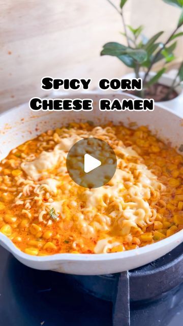 Ramen Mac And Cheese, Things To Add To Ramen Noodles, Ramen Noodle Recipes Cheese, Cheesy Ramen Noodle Recipes, Corn Cheese Ramen, Cheesy Spicy Ramen, Cheese Ramen Noodles, Cheesy Noodles Recipes, Cheesy Ramen Noodles