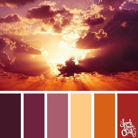 Pencil Blending, Species Ideas, Drawing Resources, Design Seed, Sunset Color Palette, Sunflower Sunset, Room Color Combination, Beautiful Clouds, Color Catalog