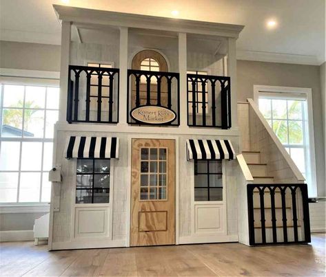 Gallery | Lilliput Play Homes | Custom Playhouses for your Home Giant Doll House, Indoor Play Houses, Kids Playhouse Outdoors Interior, Diy Playhouse Indoor, Built In Playhouse Indoor, Built In Playhouse, Indoor Playhouse Ideas, Extreme Playhouses, Castle Playroom