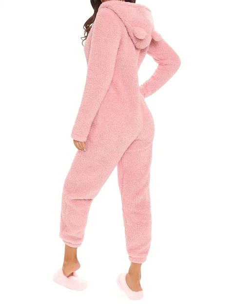 Faster shipping. Better service Winter Sleepwear, Lounge Jumpsuit, Womens Onesie, Fluffy Slippers, Fleece Pajamas, Long Sleeve Jumpsuit, Womens Fleece, Style Chic, Lingerie Sleepwear