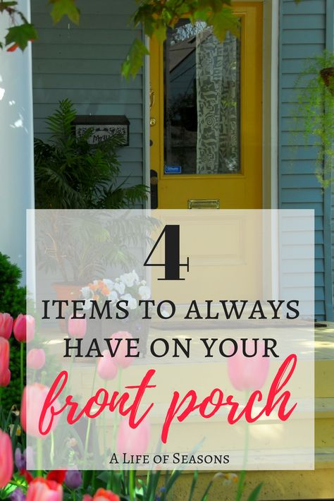 Updating Front Porch, Country Front Porches, Small Porch Decorating, Diy Porch Decor, Front Porch Makeover, Summer Porch Decor, Spring Porch Decor, House Front Porch, Summer Front Porches