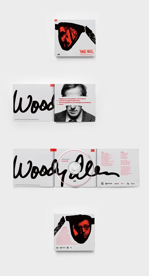 Woody Allen DVD Covers on Behance Vinyl Sleeve Design, Cd Album Design, Cd Packaging Design, Album Jacket Design, Cover Album Design, Dvd Cover Design, Packaging Typography, Dvd Packaging, Cd Album Covers