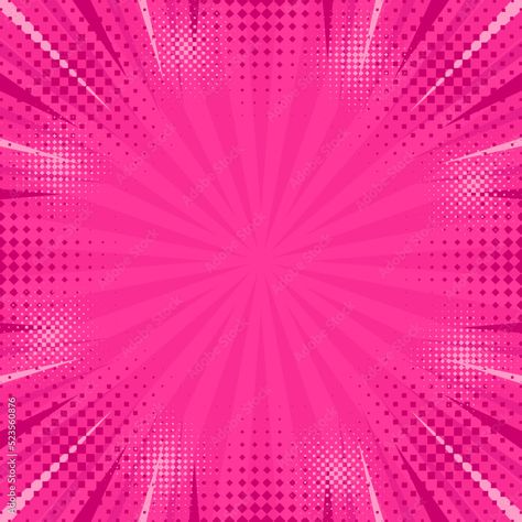 Pink abstract background pop art background for poster or book in pink color radial rays backdrop with halftone effect Stock Vector | Adobe Stock Pink Abstract Background, Background For Poster, Halftone Effect, Pop Art Background, Pink Abstract, Art Background, Abstract Background, Pink Background, Abstract Backgrounds