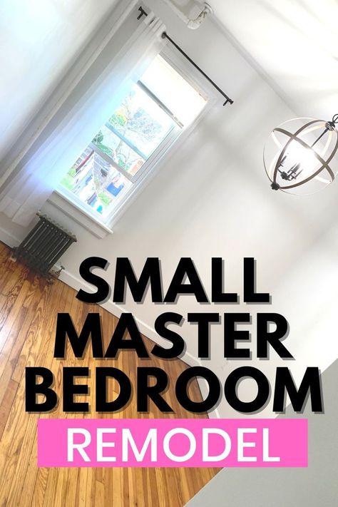 Small Master bedroom Moms Bedroom Makeover, Small Bedroom Inspirations Master, How To Fit A Queen Bed In A Small Room, Small Master Bedrooms With King Bed Ideas, Split Level Bedroom Master Suite Layout, Home Remodeling Ideas Renovation Master Bedrooms, Tiny Master Bedrooms With Queen Bed, Bedroom Transformation Before And After, Decorating Small Master Bedrooms