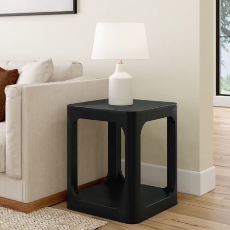 Elevate your living space with the Plank+Beam Forma Square Side Table, a harmonious blend of durability, style, and functionality. Crafted with precision, this table features a solid pine wood tabletop, legs, and a convenient bottom shelf, providing a modern aesthetic and sturdy construction. Our commitment to safety is evident in the non-toxic finishes applied to every inch of this end table. Enjoy peace of mind knowing that every detail is designed with your well-being in mind, making it a per