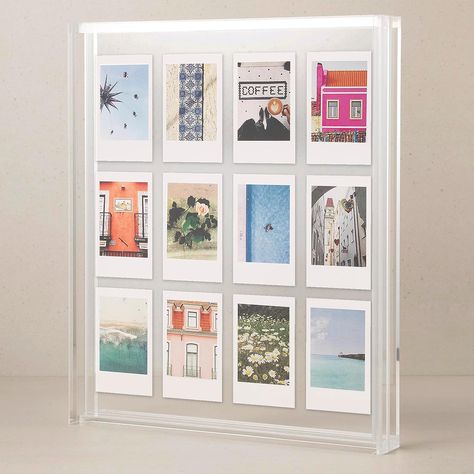 Floating Picture Frames 8x10 for Polaroid Picture Frames Polaroid Camera Fujifilm Instax Mini Film Acrylic Photo Frame Clear Frame Collage Frame for Polaroid Film Instax Mini Camera Large Picture Frames Giant Polaroid Frame, Polaroid Pictures Display, Marco Polaroid, Polaroid Display, Polaroid Collage, Polaroid Picture Frame, Cadre Diy, Acrylic Picture Frames, Mini Picture Frames