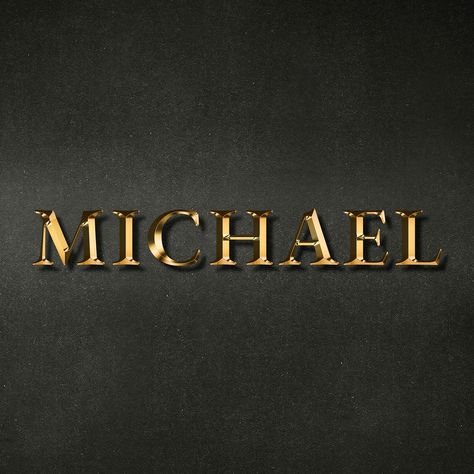 Michael golden name typography design element | free image by rawpixel.com / HwangMangjoo Michael Wallpaper, Michael Vey, Michael Name, Name Typography, F Names, Liverpool Wallpapers, Instagram Illustration, Free Illustration Images, Alphabet Wallpaper