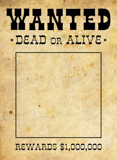 Printable Blank Wanted Poster Template Cartoon Wanted Posters, Funny Wanted Posters Humor, Most Wanted Poster Template Free Printable, Wanted Sign Template, Wanted Western Poster, Old Western Wanted Posters, Old Wanted Posters, Pirate Wanted Poster Printable, Wild West Wanted Posters