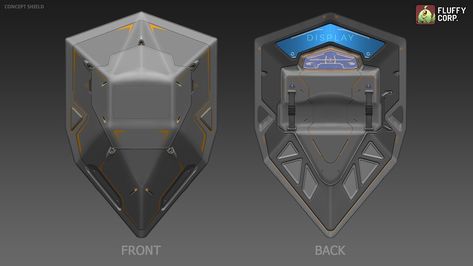 Scifi Shield, Sci Fi Shield, Futuristic Shield, Ham Radio Kits, Inspiring Drawings, Spartan Shield, Ship Craft, Sci-fi Armor, Fantasy Concept