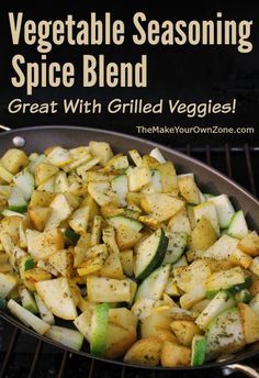 Vegetable Seasoning Spice Blend - The Make Your Own Zone Veggie Seasoning Recipe, Homemade Seasoning, Spiced Vegetables, Spice Blends Recipes, Spice Mix Recipes, Homemade Spice Blends, Homemade Spices, Homemade Seasonings, Grilled Veggies