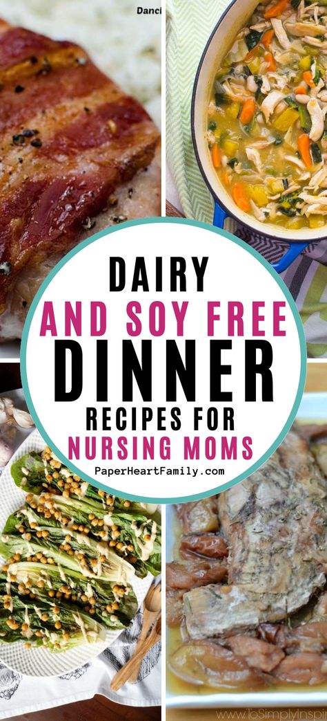 Dairy Free Soy Free Meal Prep, Non Dairy Non Soy Recipes, Dairy Soy Gluten Free Recipes, Dairy And Soy Free, Dairy Free Meat Recipes, Quick And Easy Dairy Free Dinner Recipes For Family, Soy And Dairy Free, Dairy Free Meals For New Moms, Dairy And Soy Free Breakfast