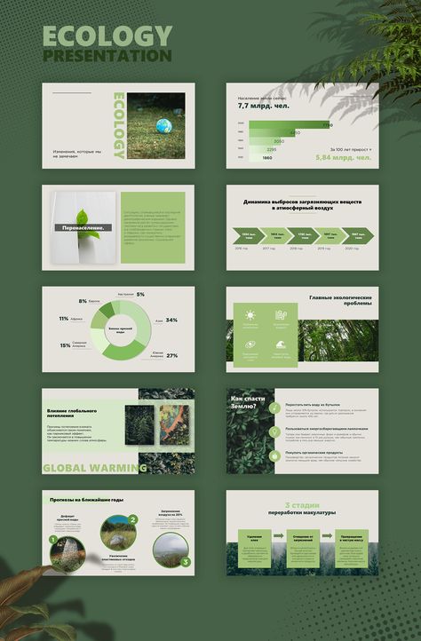 ECOLOGY presentation Ecology Design Graphics, Organic Presentation Design, Green Presentation Design, Sustainability Presentation, Sustainable Presentation, Presentation Powerpoint Design, Green Presentation, Plant Presentation, Mẫu Power Point