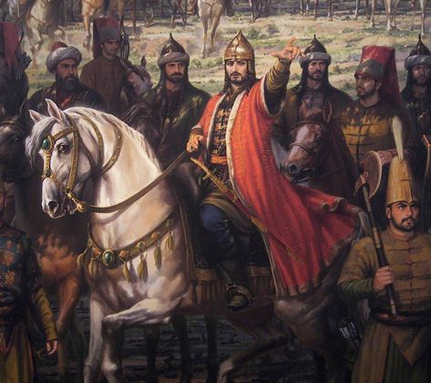 Fatih Sultan Mehmet wallpaper by Mustafa_Savul - 19 - Free on ZEDGE™ Ottoman Empire Wallpaper, Mehmed The Conqueror, Empire Wallpaper, Fall Of Constantinople, Warriors Wallpaper, Ancient Persian, History Painting, Islamic Artwork, Islamic Paintings