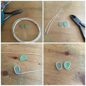 Seaglass Silver Jewellery, Beach Glass Jewelry Diy, Seaglass Earrings Diy, Sea Glass Diy, Seaglass Jewelry, Diy Jewelry Earrings, Bijoux Fil Aluminium, Diy Jewelry Unique, Diy Jewelry Inspiration