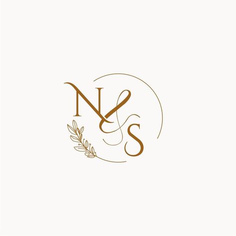 Wedding Name Initials Logo, Ns Initial Logo, Ns Wedding Logo, Sn Logo Design Letter Love, Ns Images Letter, Ns Logo Design Letters Love, N S Logo Design, Sn Monogram Logo, Sn Logo Design Letter